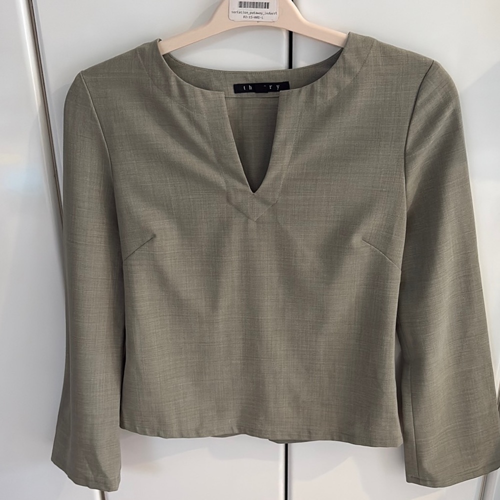 Theory Women's Olive Top
